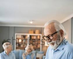 Senior woman living independently at home