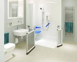 Accessible walk-in shower for seniors