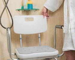 Shower chair for elderly bathroom safety